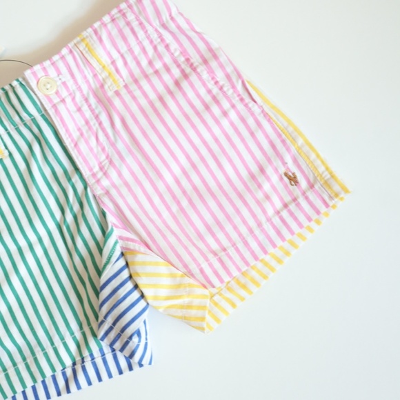 POLO Ralph Lauren Rainbow Striped Cotton Shorts / 4Y - Picture 4 of 6